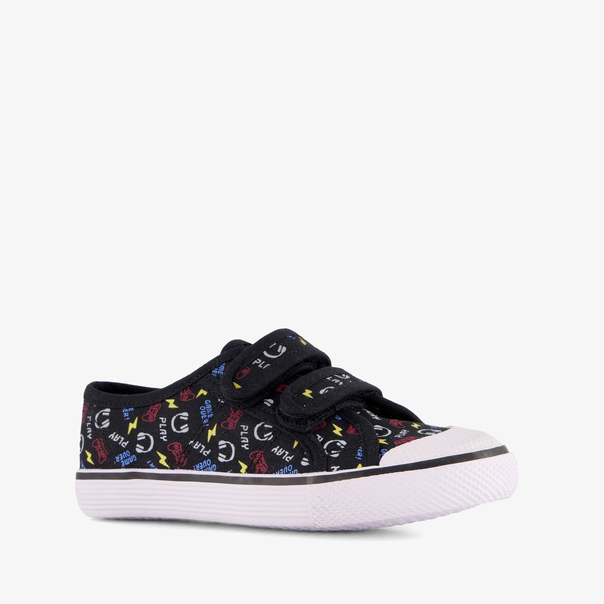 Chicane kinder gymschoenen met game print zwart - Maat 33