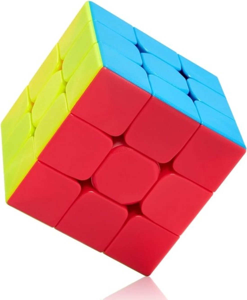 Magische Kubus - Puzzelblok - Mentale Training - Stickerloos Ontwerp - 5.6 cm - Kleurrijk