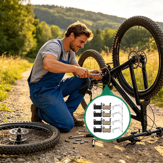 4 paar remblokken fiets compatibel met Shimano Deore XT XTR LX SLX Saint Hone Alfine M535 M595 M596 M665 M765 M775 M776 M800 M965 M966 M975 fiets remblokken — afbeelding 5