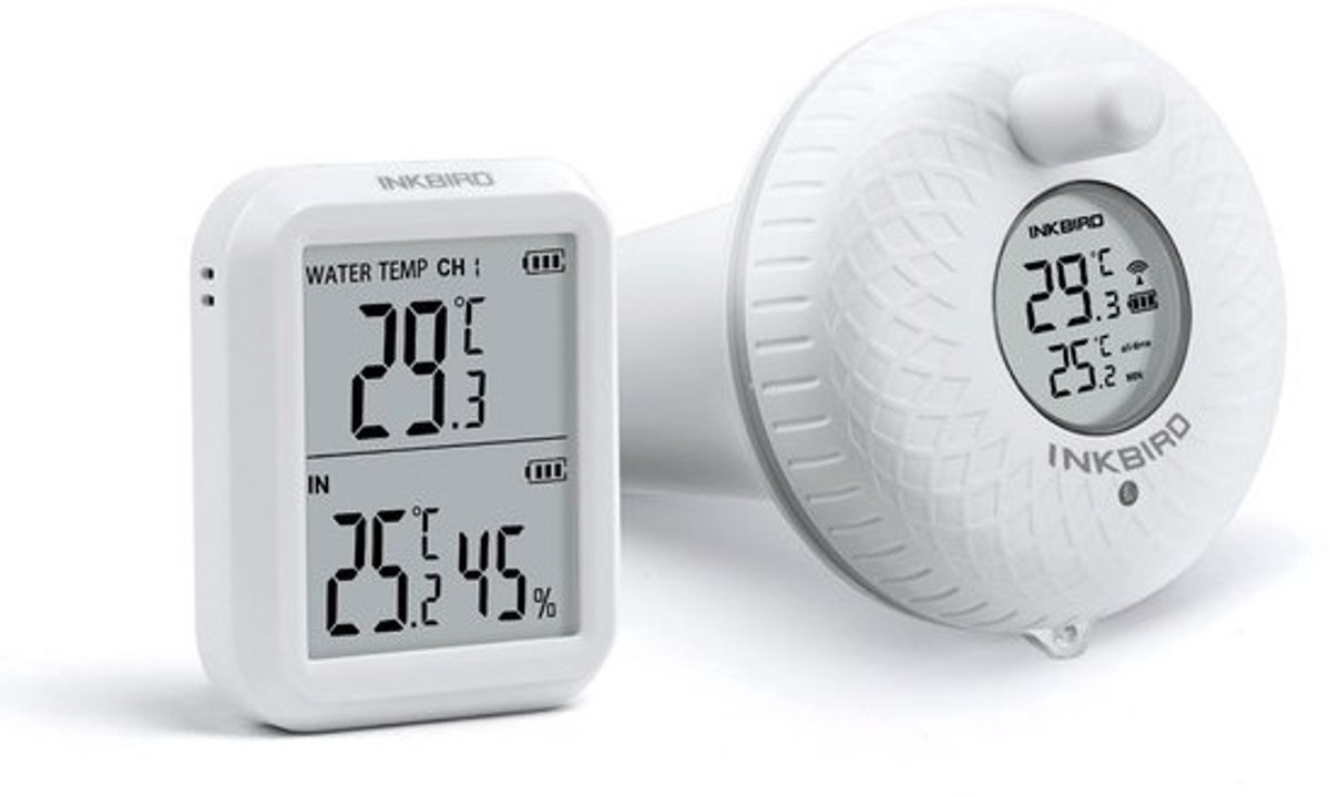Draadloze Zwembadthermometer met Binnenontvanger en LCD Scherm voor Zwembad en Spa