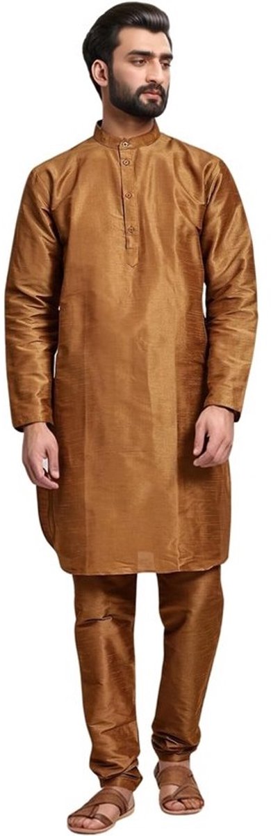Etnische Indiase Kurta Pyjama Set voor Heren - Traditioneel Feestkostuum