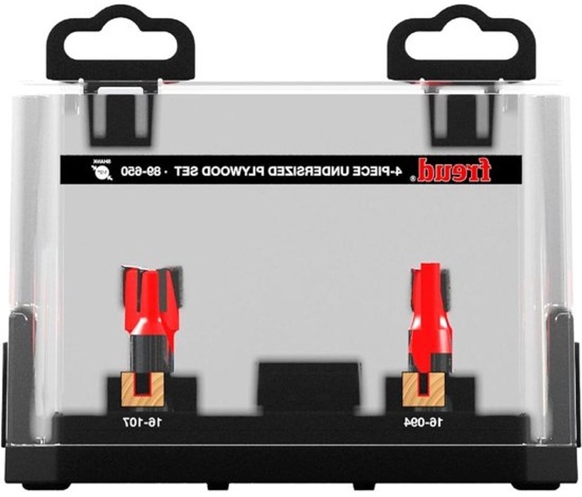 Router Bit Set - Houtbewerking Bits - Multiplex Frezen - Met Opbergkoffer - 4 Delig - Rood