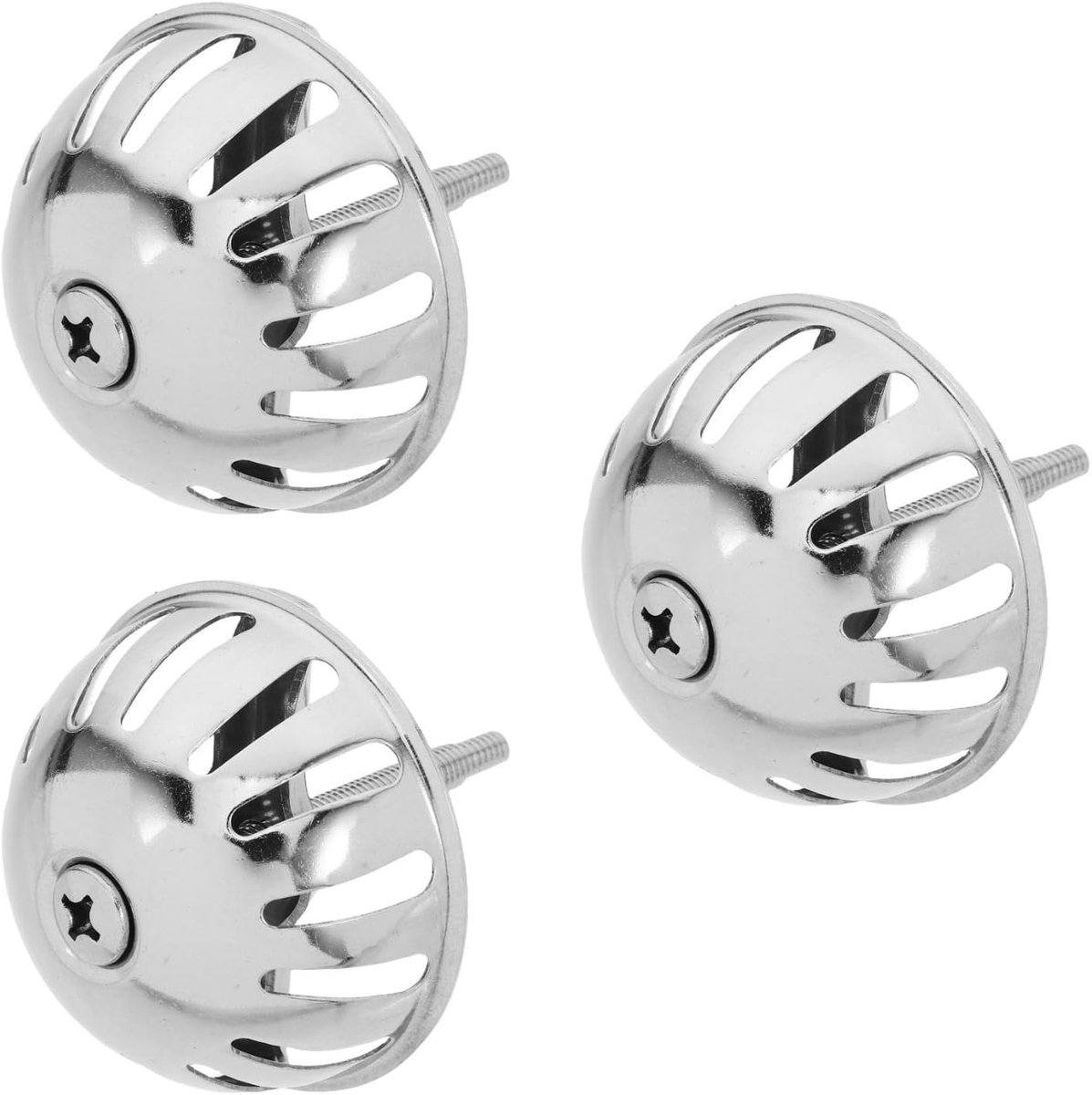 3 stuks urinoirtrechterafdekking, urinoiaalzeef, urinoiaalafvoerstop van metaal, urinoiraccessoires, urinoirstopper, urinoiaalafvoerfilter, zeefdoppen voor urinoirs, roestvrij staal, zilver