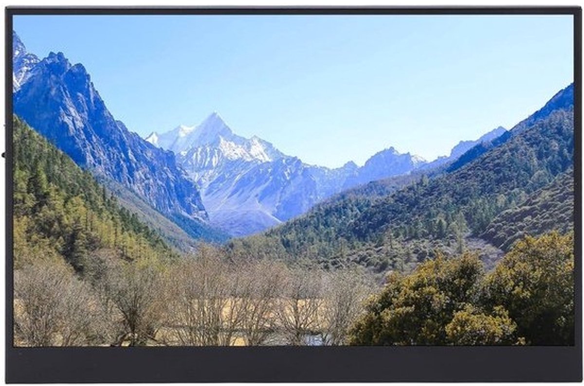Draagbare Monitor - Extern Scherm - Productiviteit Vergroten - Full HD Resolutie - 12 Inch - Zwart