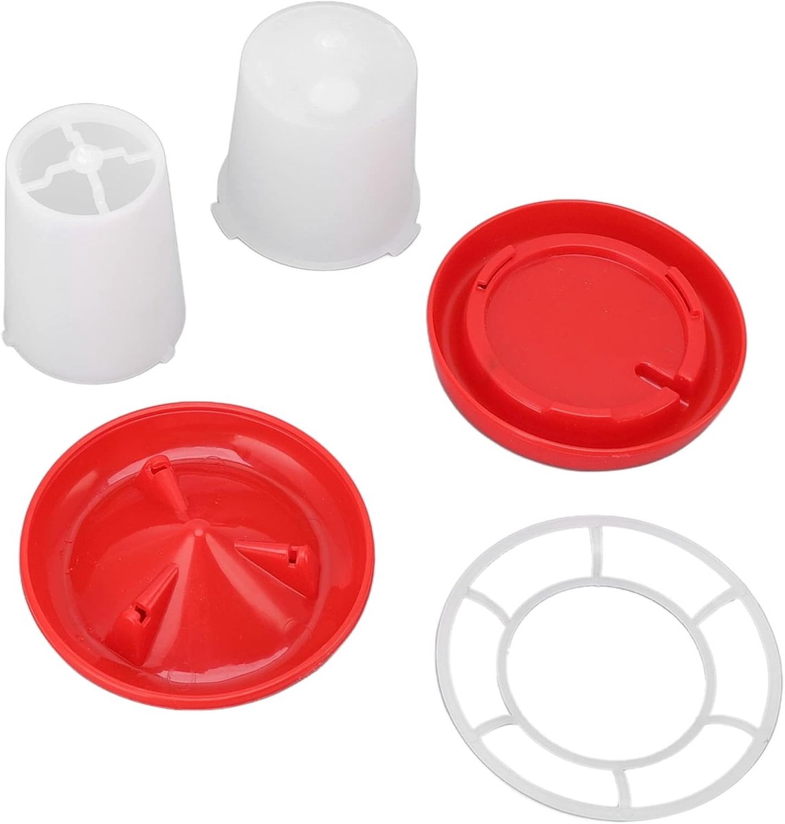 Kipvoeder- en Watererset, Kippenwaterer Chick Feeder Automatische Voeding en Water Geven Gevogeltevoeder en Waterer Combo Kip Starter Kit voor Baby Chicken Duck Broedmachine