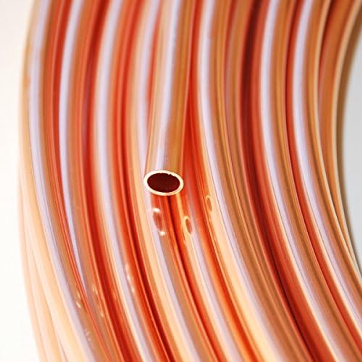 Koperen buis 10 x 1,0 mm - zacht in de ring - lengte naar keuze