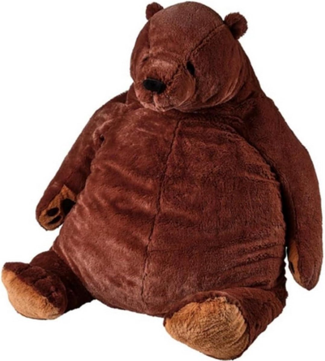 Pluche speelgoed, grote teddybeer, gevuld dier, pluche pop, enorme knuffels, donkerbruin, teddybeer, knuffelkussen, verjaardagscadeau voor kinderen, meisjes en vriendin (80 cm)