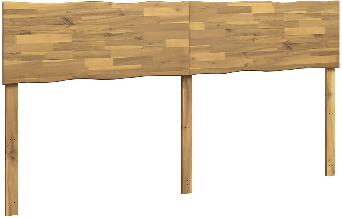 vidaXL Live - Edge - Hoofdbord - ROSTOCK - Witgewassen - 200 - cm