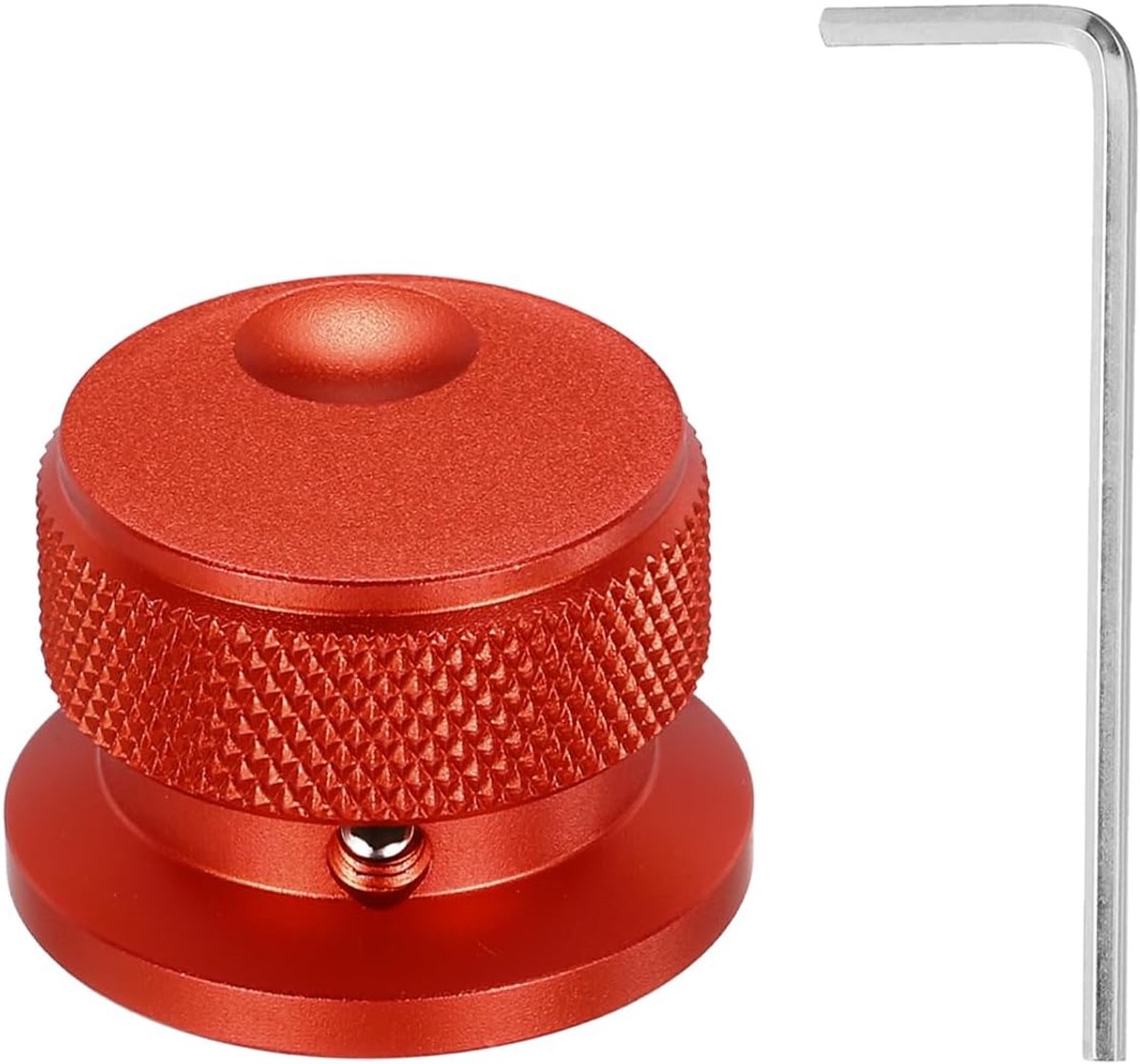 1 stuk aluminium potentiometerknoppen, 1/4 inch (6 mm) universele volumeregelaar knoppen met ovale groefweergave voor gitaar, rood (30 x 20 mm)