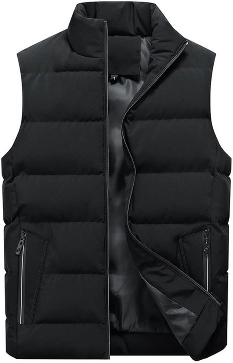 Heren Gilets Casual Winter Gewatteerde Mouwloze Jassen Gewatteerde Body Warmer