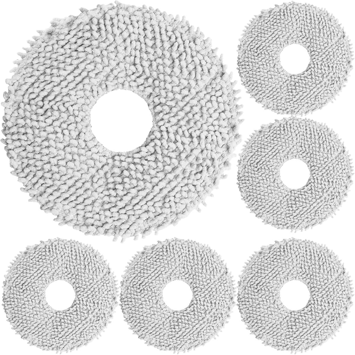 6 doekjes voor Dreame X50 Ultra, robotstofzuiger accessoires voor Dreame L10s L50 Pro Ultra, X40 L20 L10 X30 L40 Ultra, L10 Prime, L10s Ultra Gen2, L10s Pro Gen 2, X40 Master Replacement