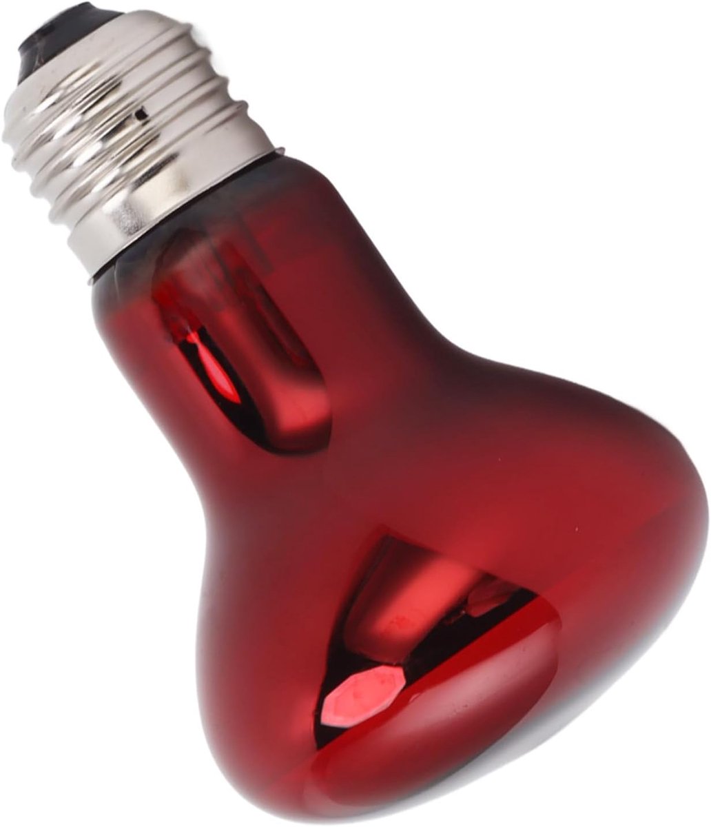 Warmtelamp, 220 Tot 240V UV Warmtelamp Rood Hoge Temperatuur Weerstand E27 voor Hagedis (75W)