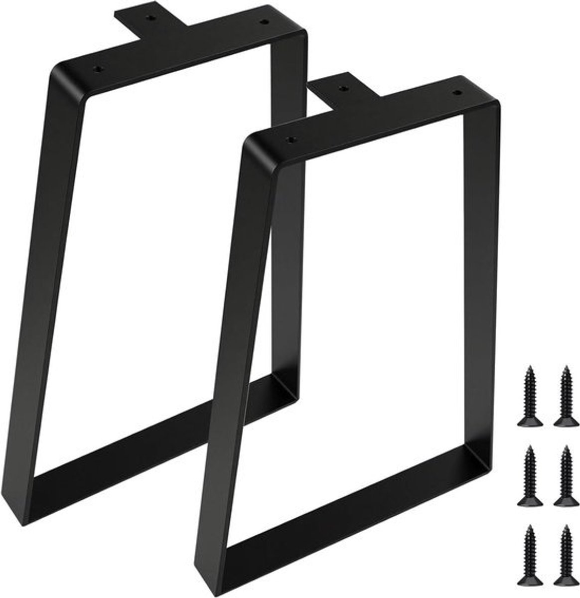 Tafelpoten Set - Meubelpoten Bankpoten - Meubels Maken - Industrieel Design - 40 cm - Zwart