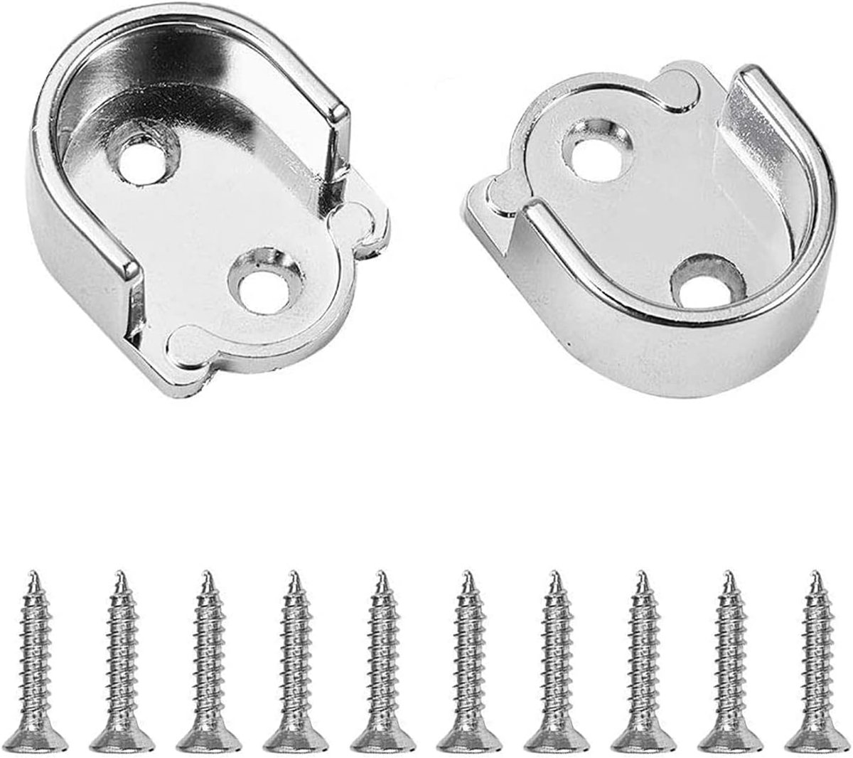 Dailygoods- Flens 25mm Diameter - Beugel - Wandmontage - Zinklegering - Corrosiebestendig - Eenvoudige installatie - 2 Stuks - Wandsteun