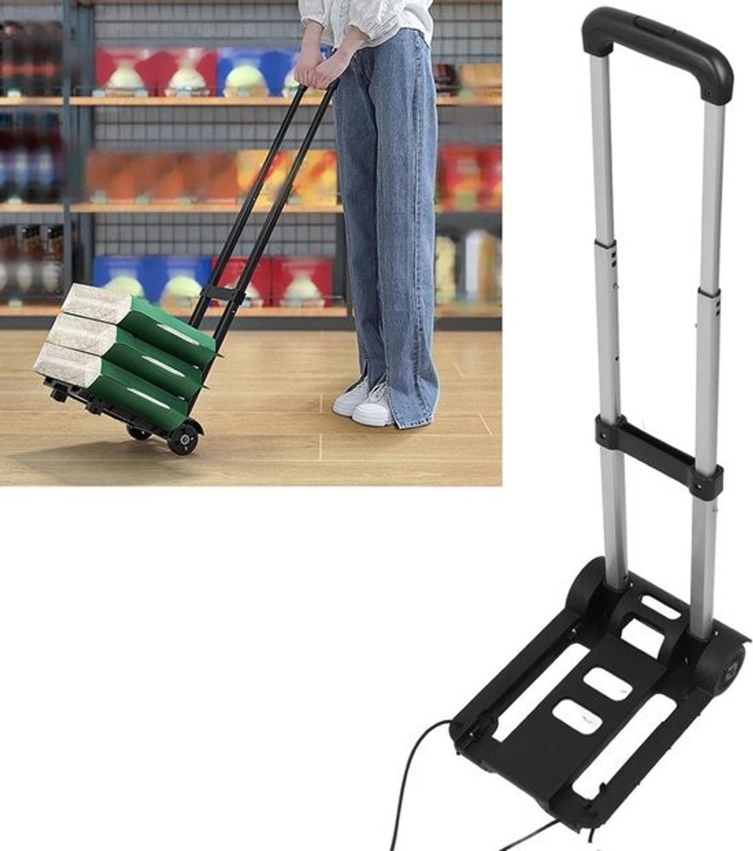 Opvouwbare Bagagekar - Steekwagen Trolley - Lichte Goederen Vervoeren - Compact Lichtgewicht Ontwerp - 43 x 26 x 10 cm
