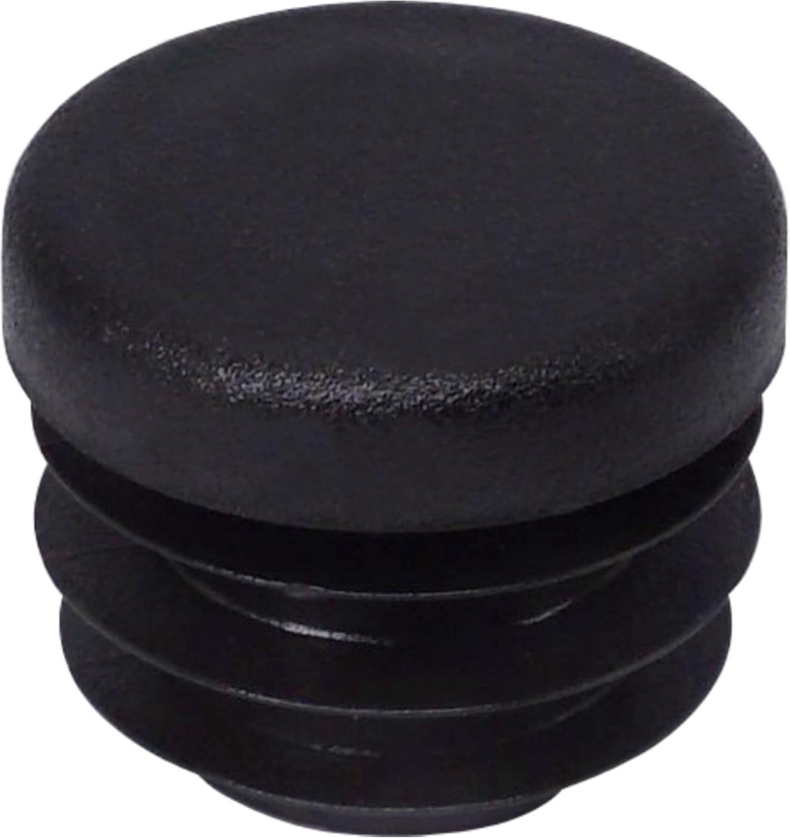 (20 stuks) Ronde buisinzetstukken 20 mm, hekpaalpluggen, zwarte kunststof buisdoppen, buispluggen, zwart RAL 9005