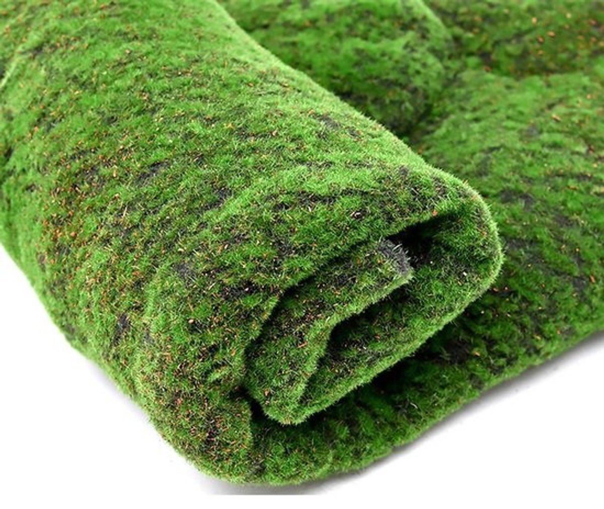 SnelShoppen - Kunstgras Mat 100x100 cm - Nepparen Plantenvloer - Groene Mos Tapijt voor Tuin, Balkon, en Binnen - Onderhoudsvrij en Zacht