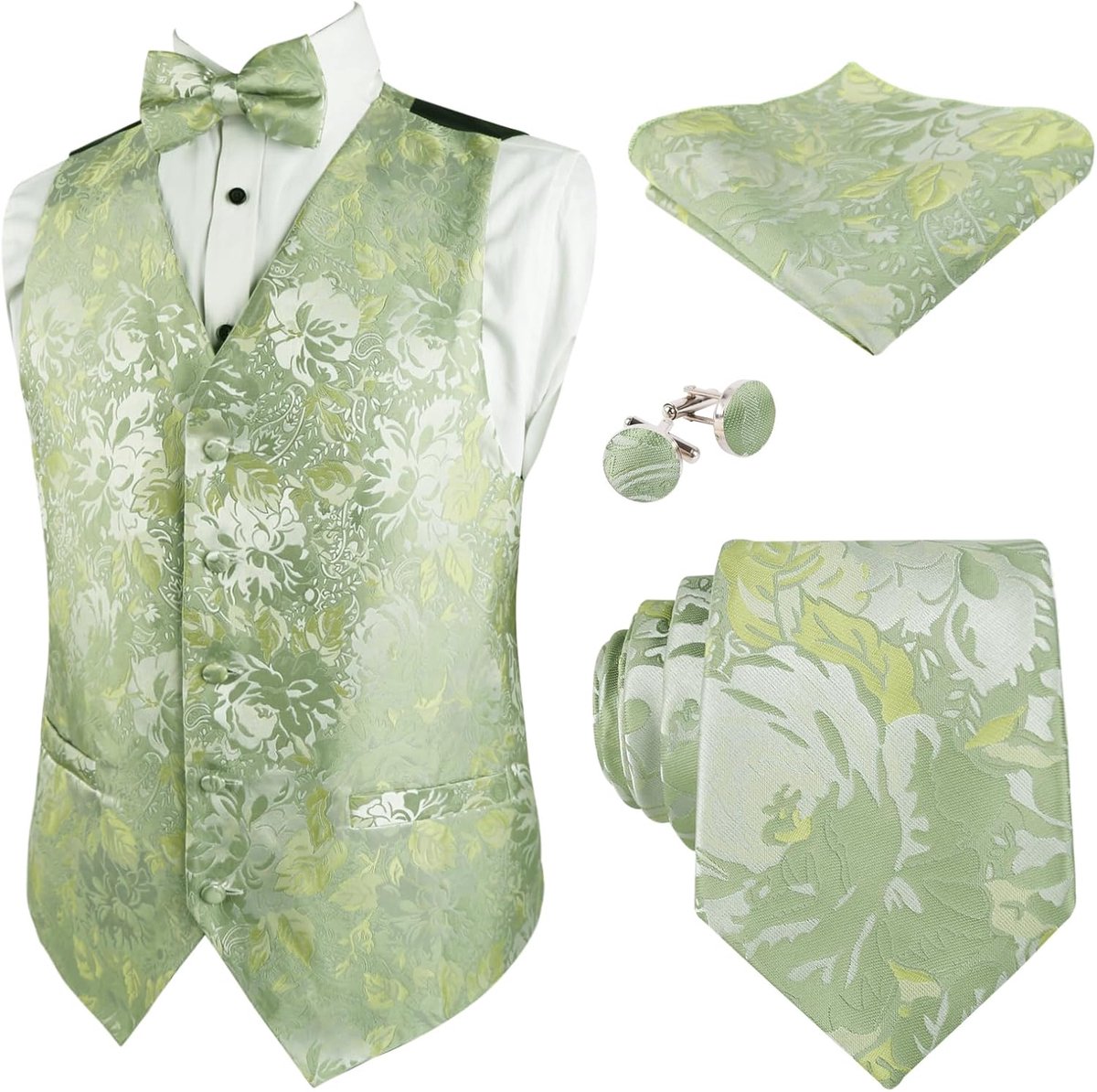 Retro Paisley 5-delige kostuumvest voor heren