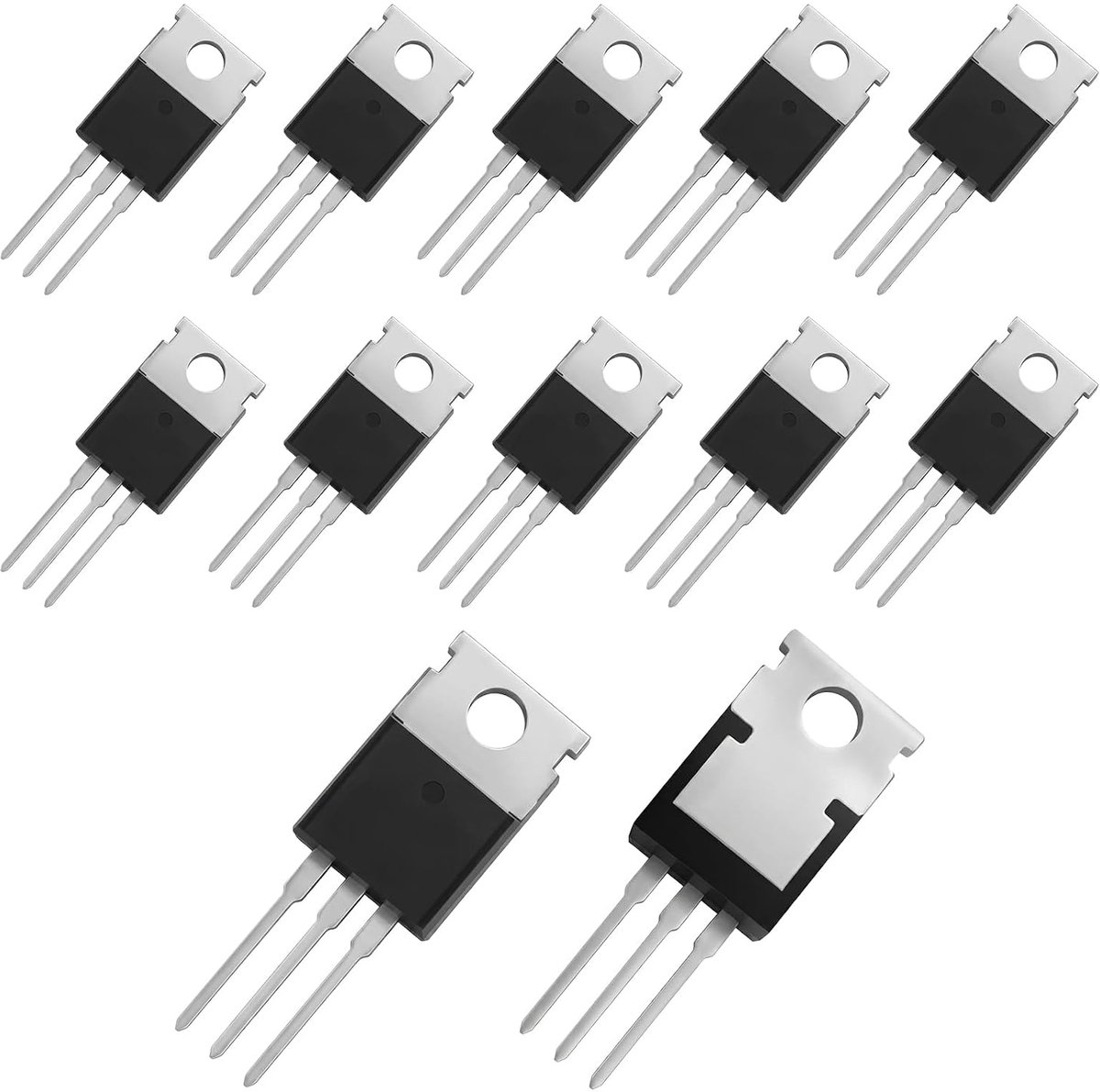 12 stuks transistors 55 V 47 A 3-polig TO-220AB, vermogensonderdelen voor elektronische schakelingen, geschikt voor sensoren, gelijkrichters en spanningsregelaars