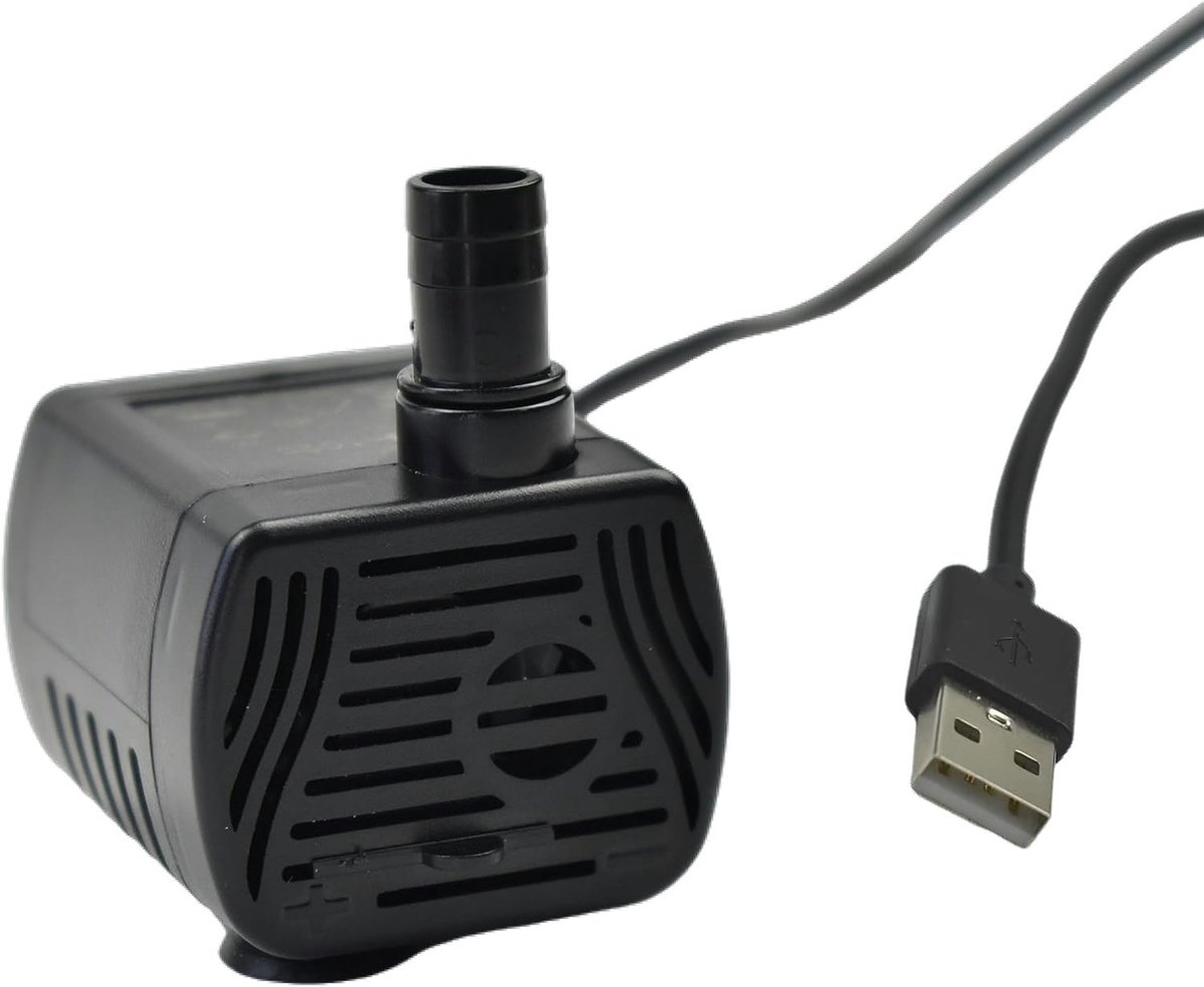 DC 3,5-9 V DC micro-dompelpomp, USB-interface, 200 l/u, instelbare debiet met zonnepaneel, toepasbaar