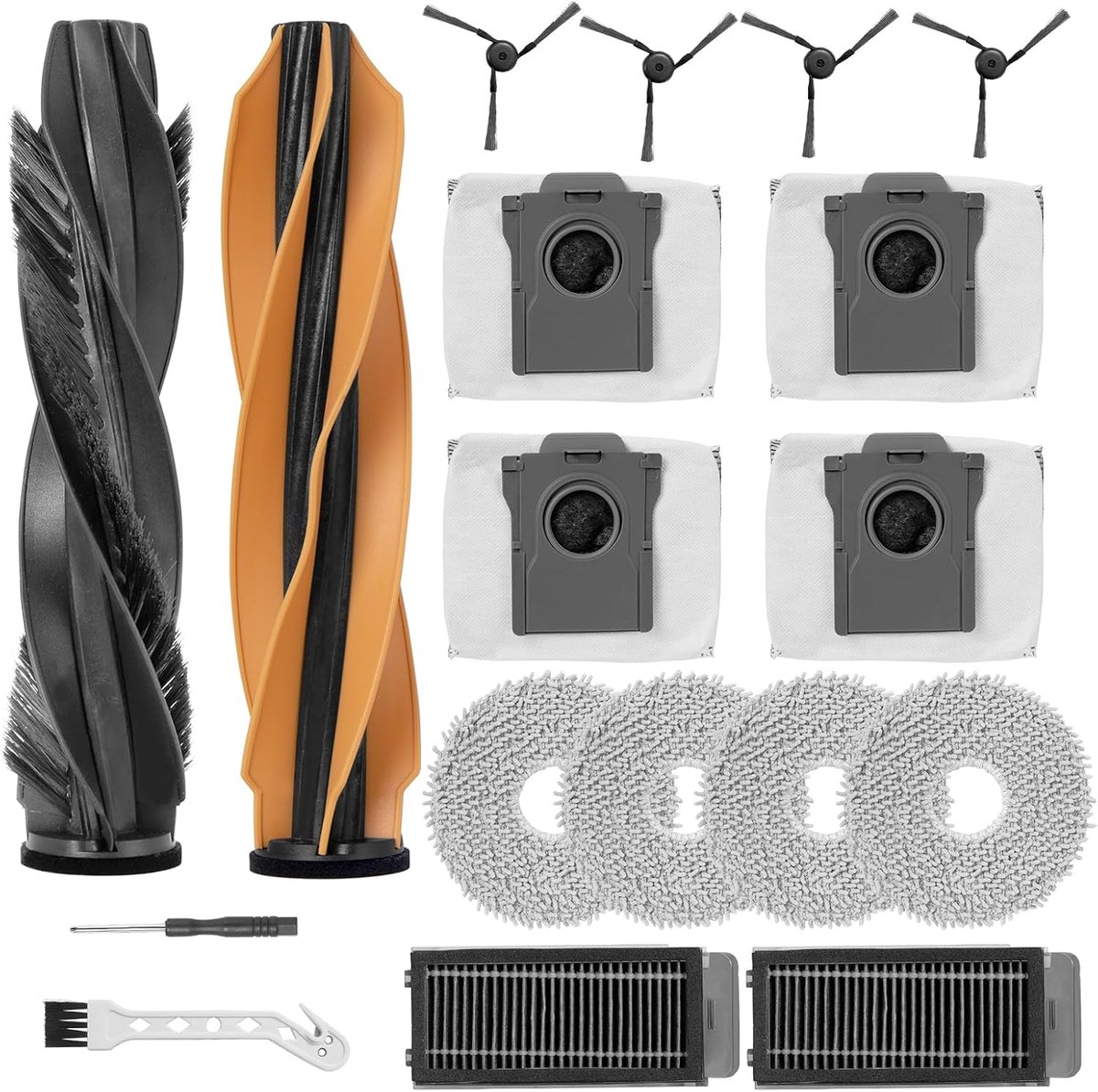 Accessoireset voor Dreame X50 Ultra Complete / L50 Pro Ultra / X50 robotstofzuiger met (18 Accessoires）
