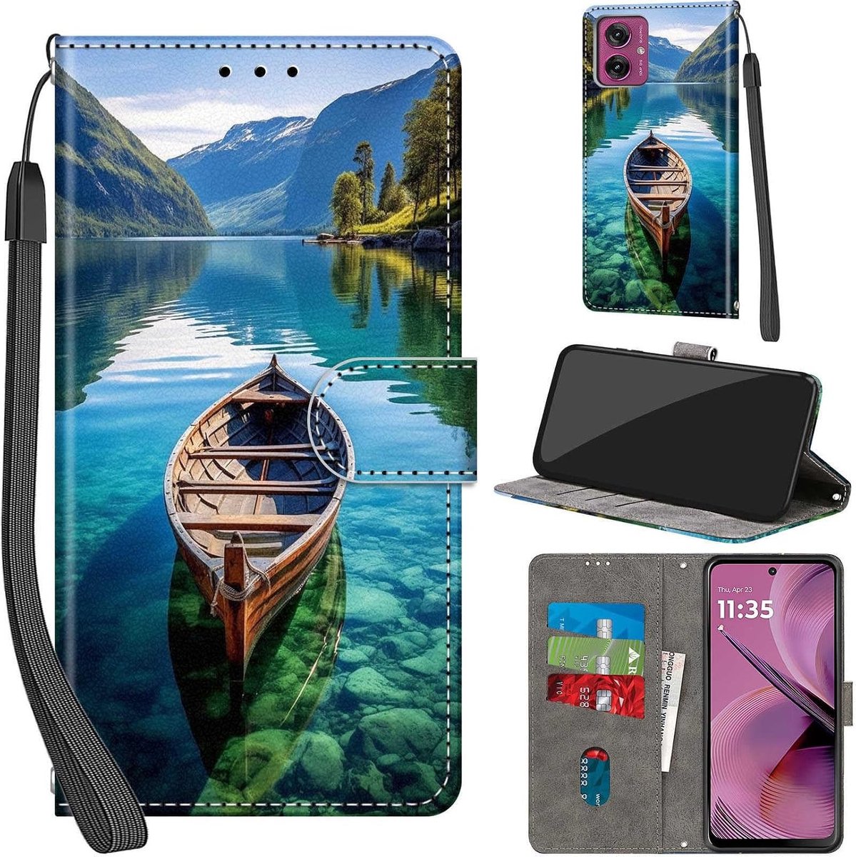 Hoesje voor Motorola Moto G55, De boot