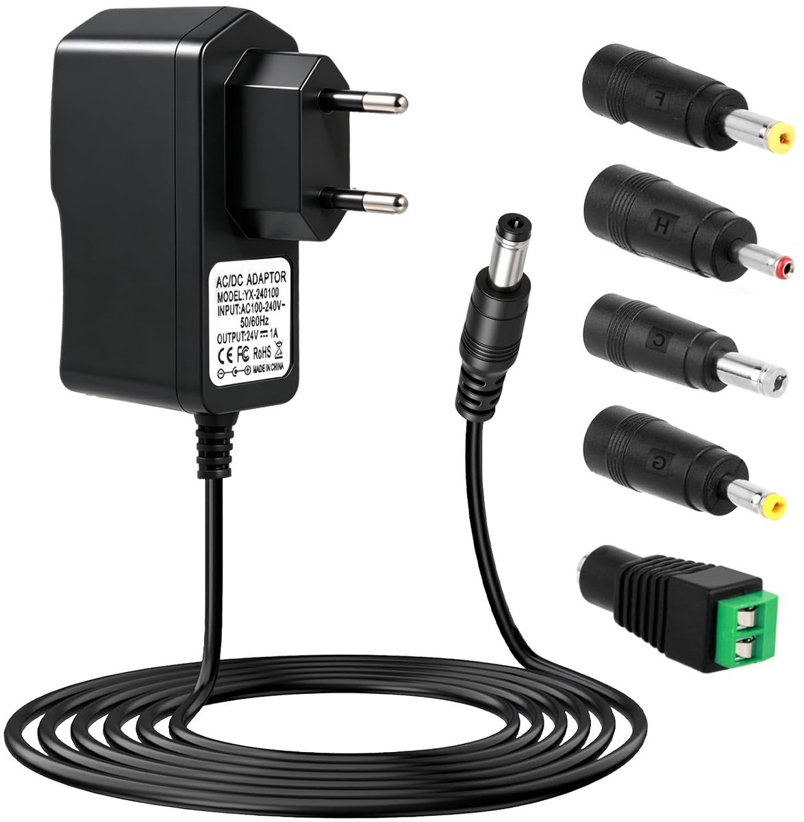 24 V 1 A universele DC 24 V transformator 24 V voor ledstrip luchtbevochtiger diffuser