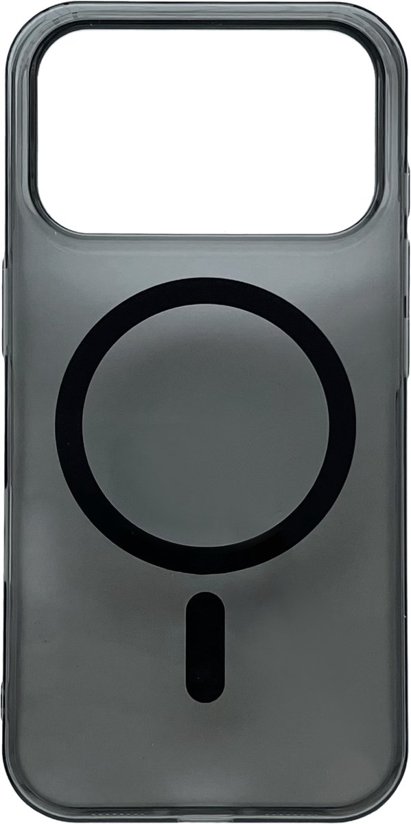 Casemania Hoesje Geschikt voor Apple iPhone 18 Pro - Zwart - Minimalistic Kristalhelder Back Cover Geschikt voor MagSafe - Draadloos Oplaadbare Telefoonhoesje