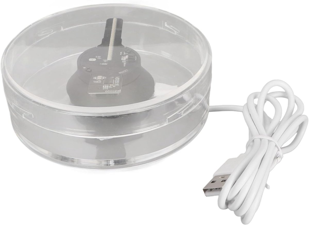 3D-hologramventilator, WiFi-tabletholografische Videoprojector Reclamedisplay Ingebouwde Luidspreker, 2 Bladeren 3D-reclamemachine met 48 LED's, Geheugenkaart, voor Bedrijven,