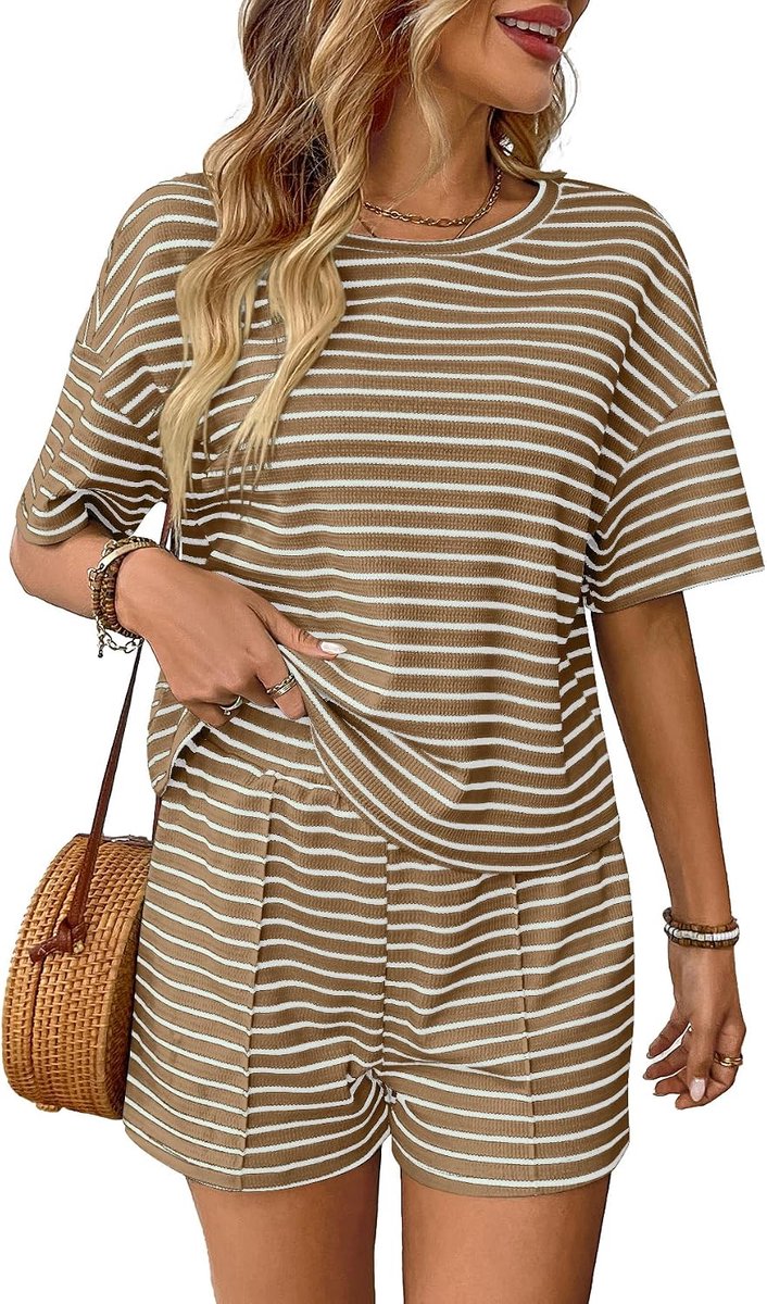 tweedelige korte sets ronde hals korte mouw rok pak voor zomer outfits lounge set T-shirts biker korte mode