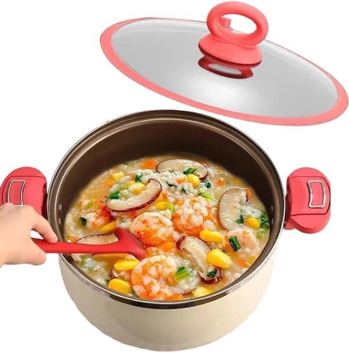 Snelkookpan - Stoomvat Warmtecontainer - Maaltijden Bereiden - Gelijkmatige Warmteverdeling - 26.5 x 15.5 cm - Zilver