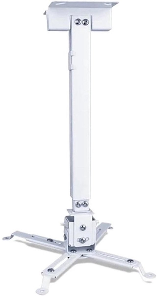 Projector Beugel - Projector Ophanging - Thuisbioscoop Creëren - Verstelbare Lengte - 43-65 cm - Wit
