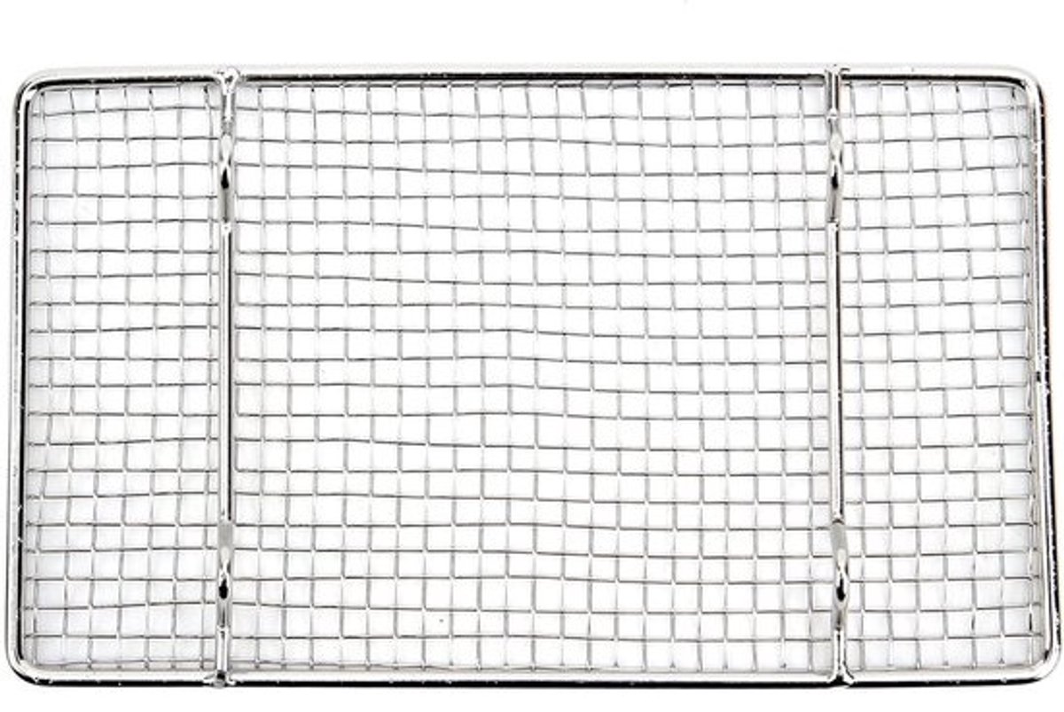Grill Rooster - BBQ Bakplaat - Japanse Gerechten Maken - Oliescheidingsontwerp - 20 x 12 cm - Zilverkleurig