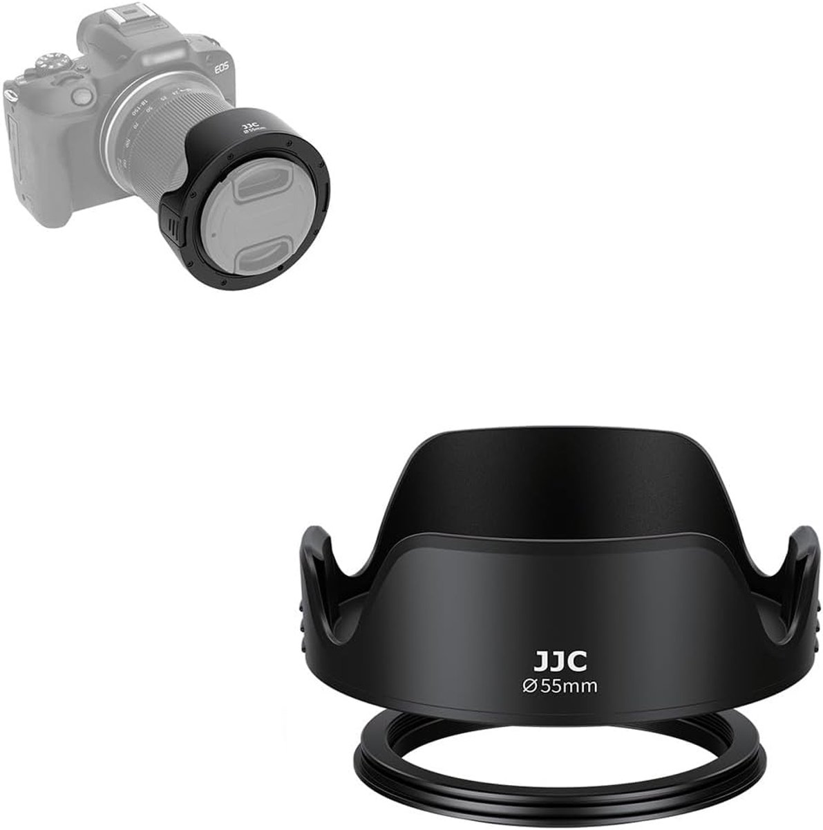 Dailygoods - Universele Tulpvormige Lenzenkap voor Diverse Camera Lenzen
