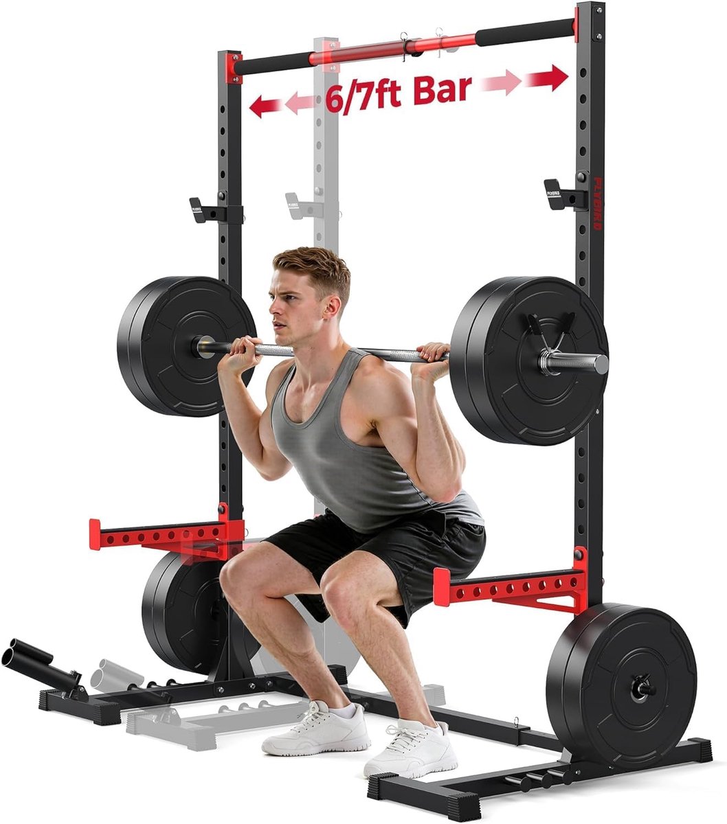 Squat Rack met pull-up bar, verstelbaar multifunctioneel power rack