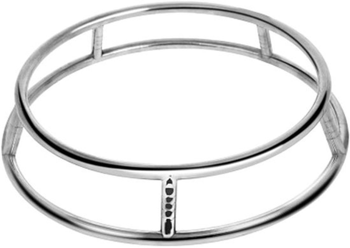 Wok Ring - Gas Brander Steun - Stabiel Koken - Dubbelzijdig Ontwerp - Universeel - Chroom