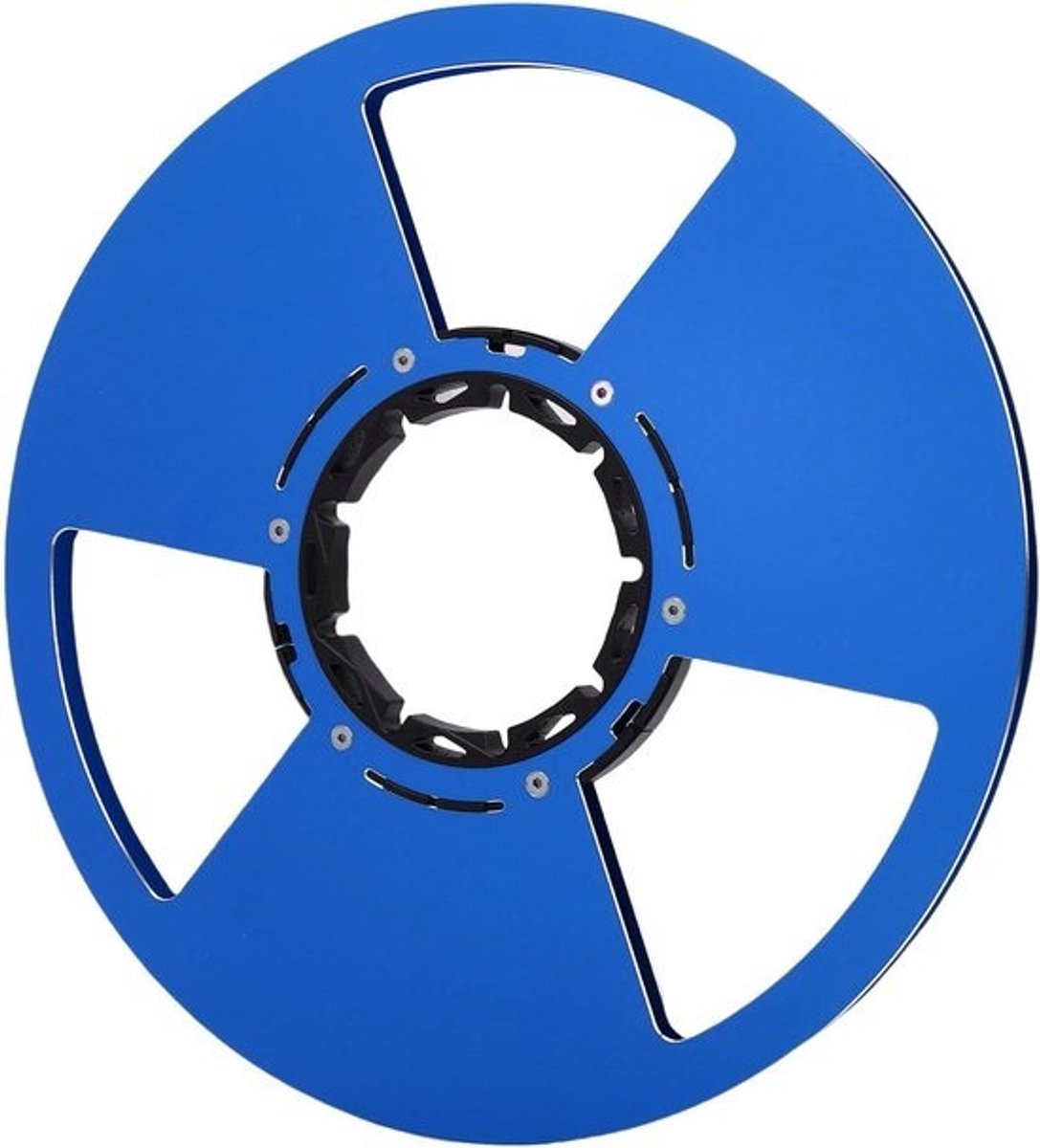 Lege Tapehaspel - Ophaalspoel Aluminium - Oude Opnames Archiveren - Fijne Bewerking - 105 Inch - Blauw