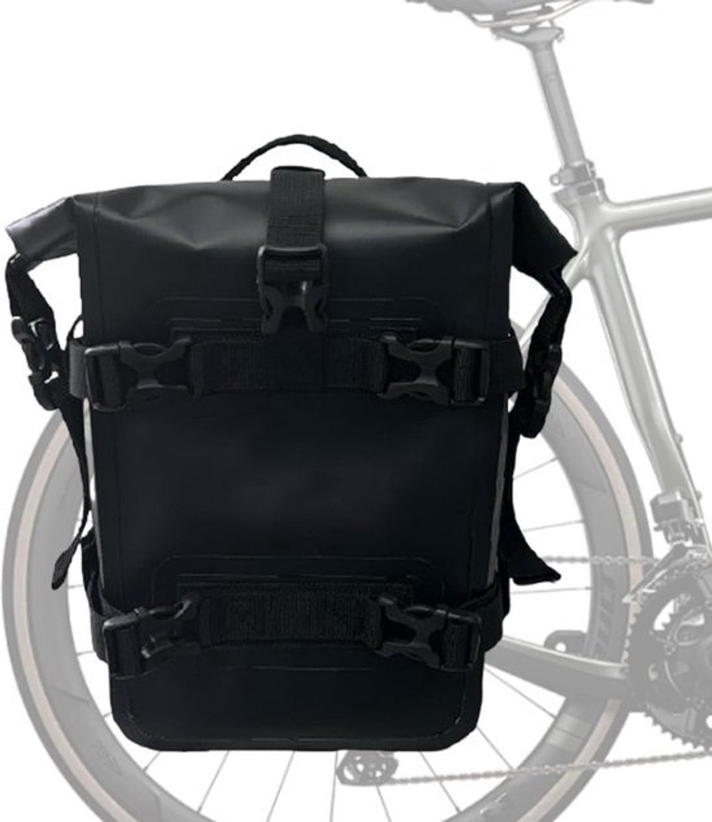 Fietstas Achter - Fietsbagage Tas - Outdoor Cycling - IPX6 Waterdicht - 19x9x30cm - Zwart