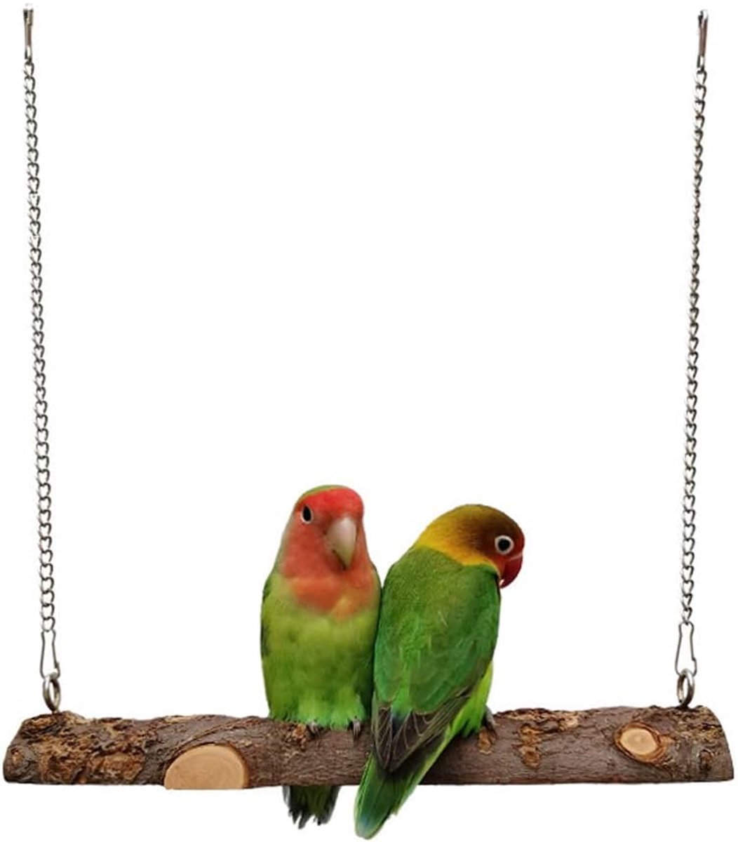 Vogels, vogels, zitstokken van natuurlijk hout, vogelspeelgoed, vogel natuurlijk hout takken, vogelschommel voor vogelkooien, papegaaien, parkieten, kanarie, valkparkiet