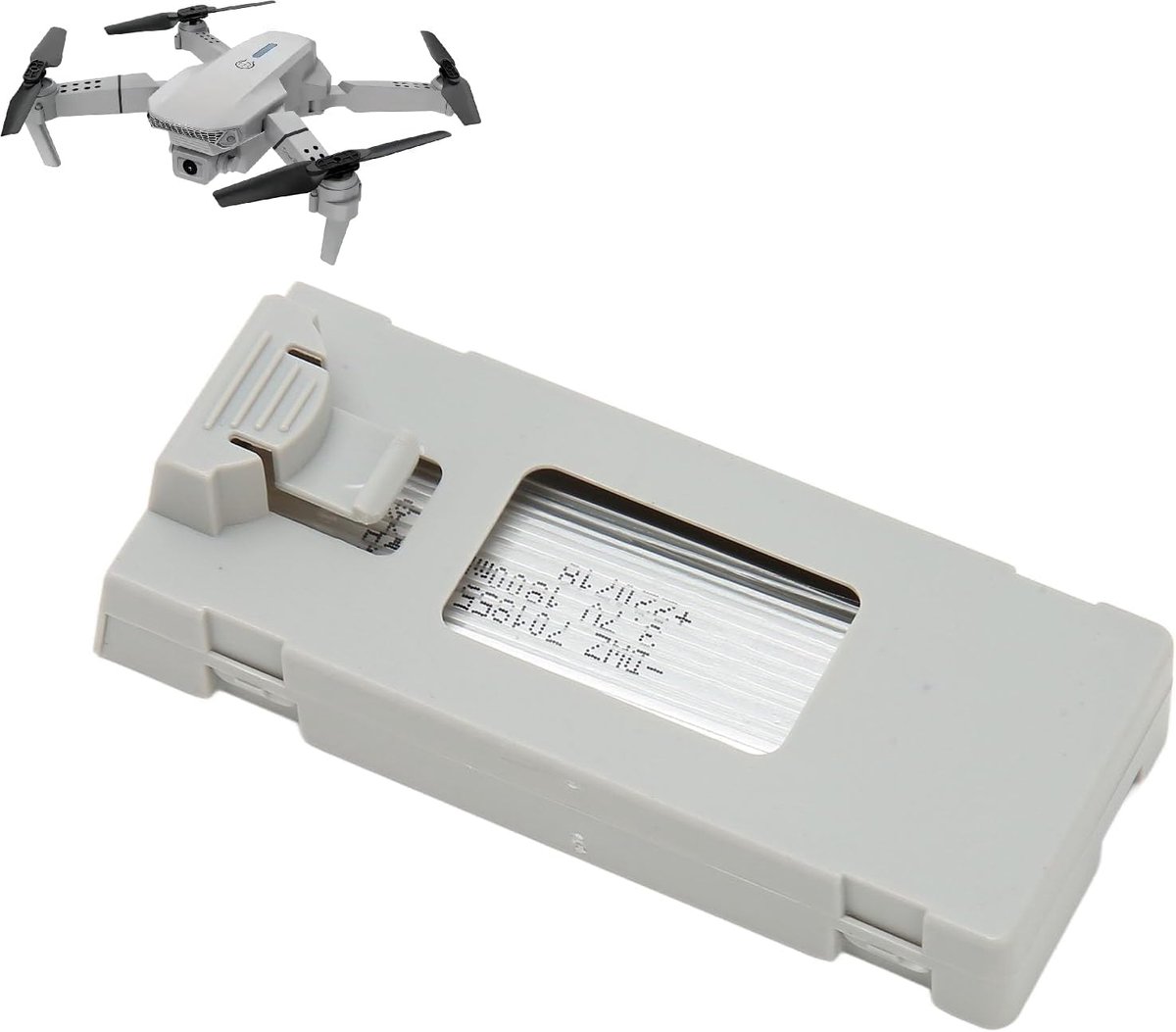 1800 MAh 3.7 V Hoge Capaciteit RC Drone Batterij Vervangende Batterij Voor E88 E88MAX E525 E99 K3 RC UAV, RC Drone Batterij Vervanging (Grijs)
