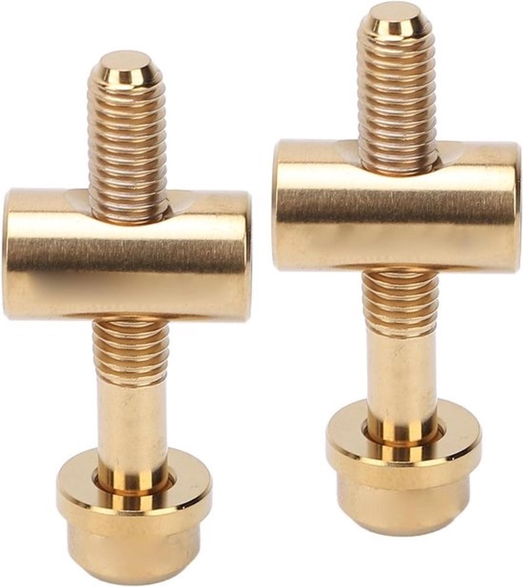 Zadelpen Schroeven - Fiets Onderdelen - Fiets Reparatie - Lichtgewicht Legering - M5x30mm - Goud