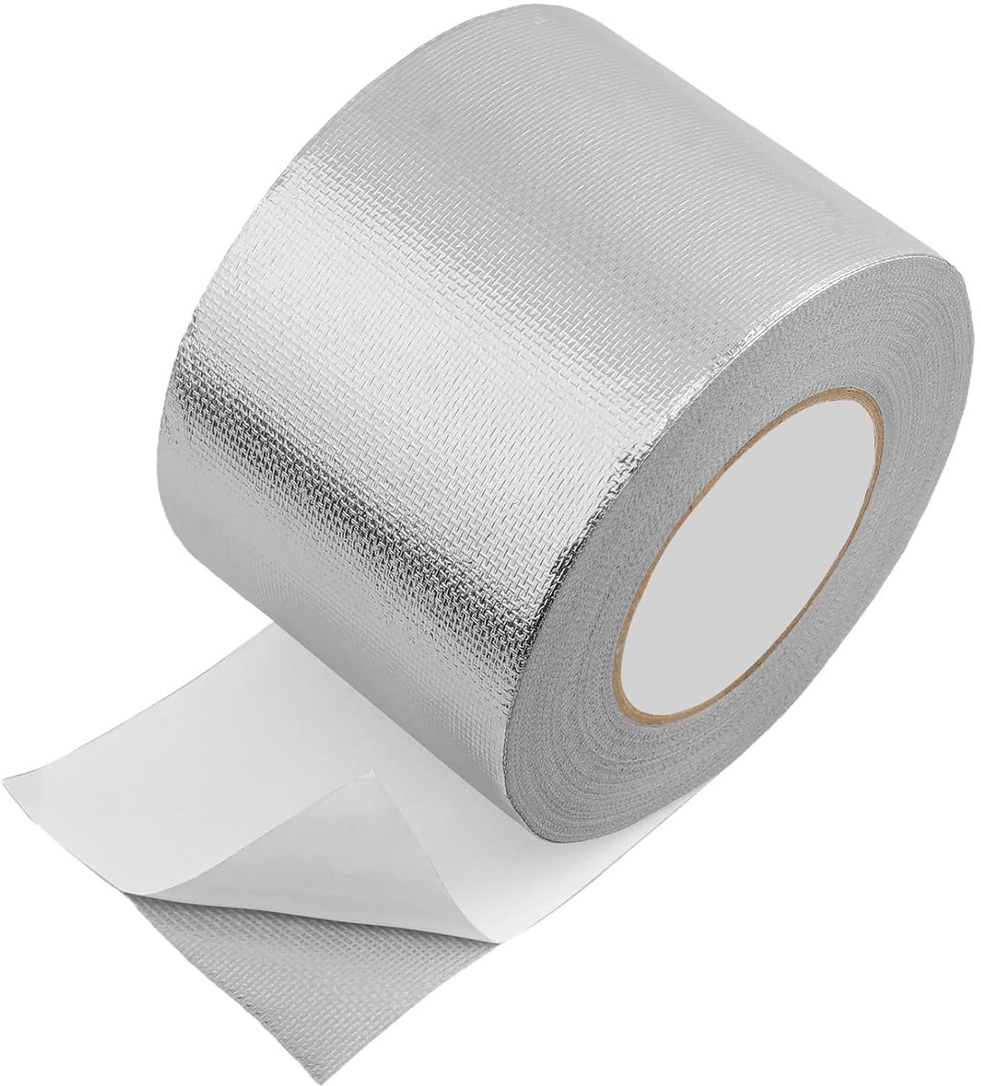 Aluminium plakband, zilver aluminiumband, glasvezel aluminiumband voor slang en autogebruik, 10 cm x 50 m