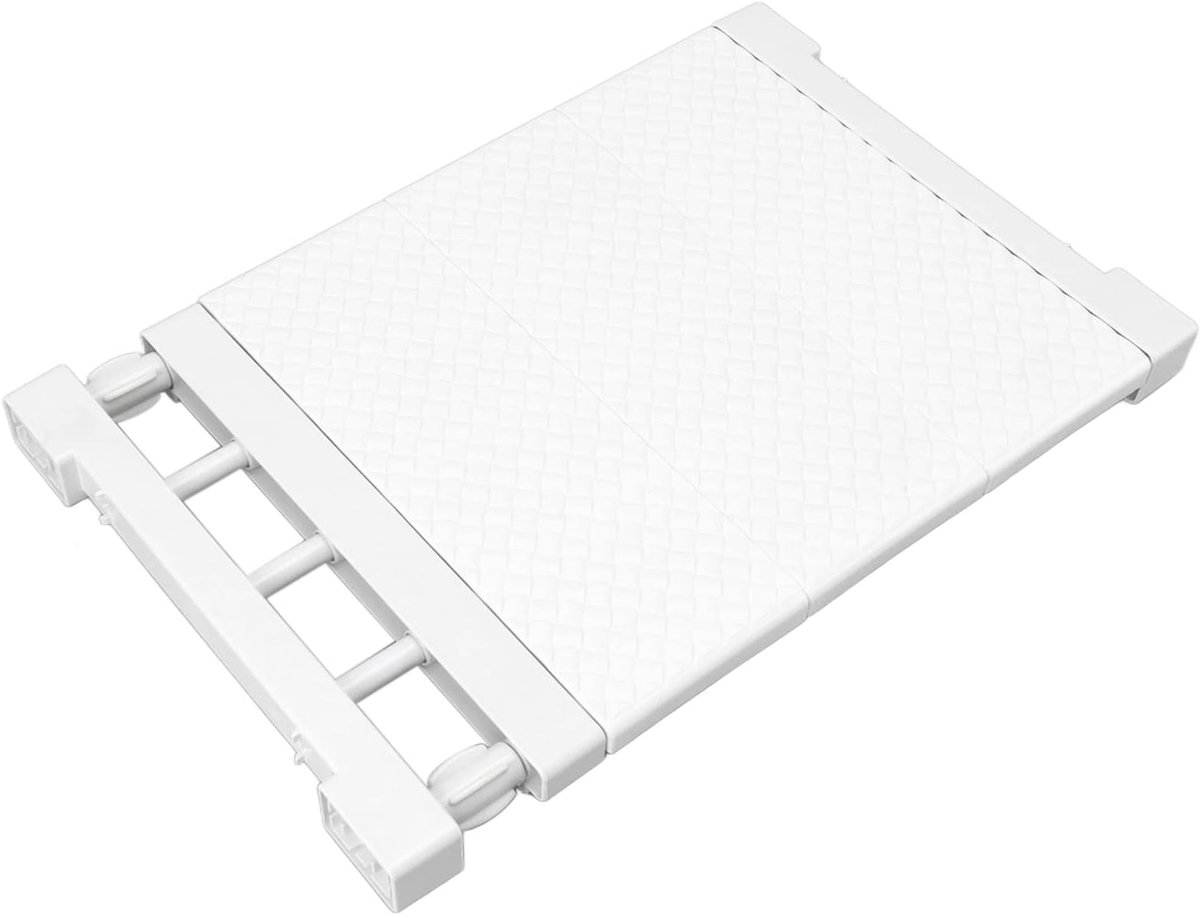 kast-spanrek, stangorganizer, verstelbaar opbergrek, robuuste kleerhanger, ruimtebesparende scheidingswand voor badkamer, keuken, kast, kledingkast, boekenkast (38-55 cm)
