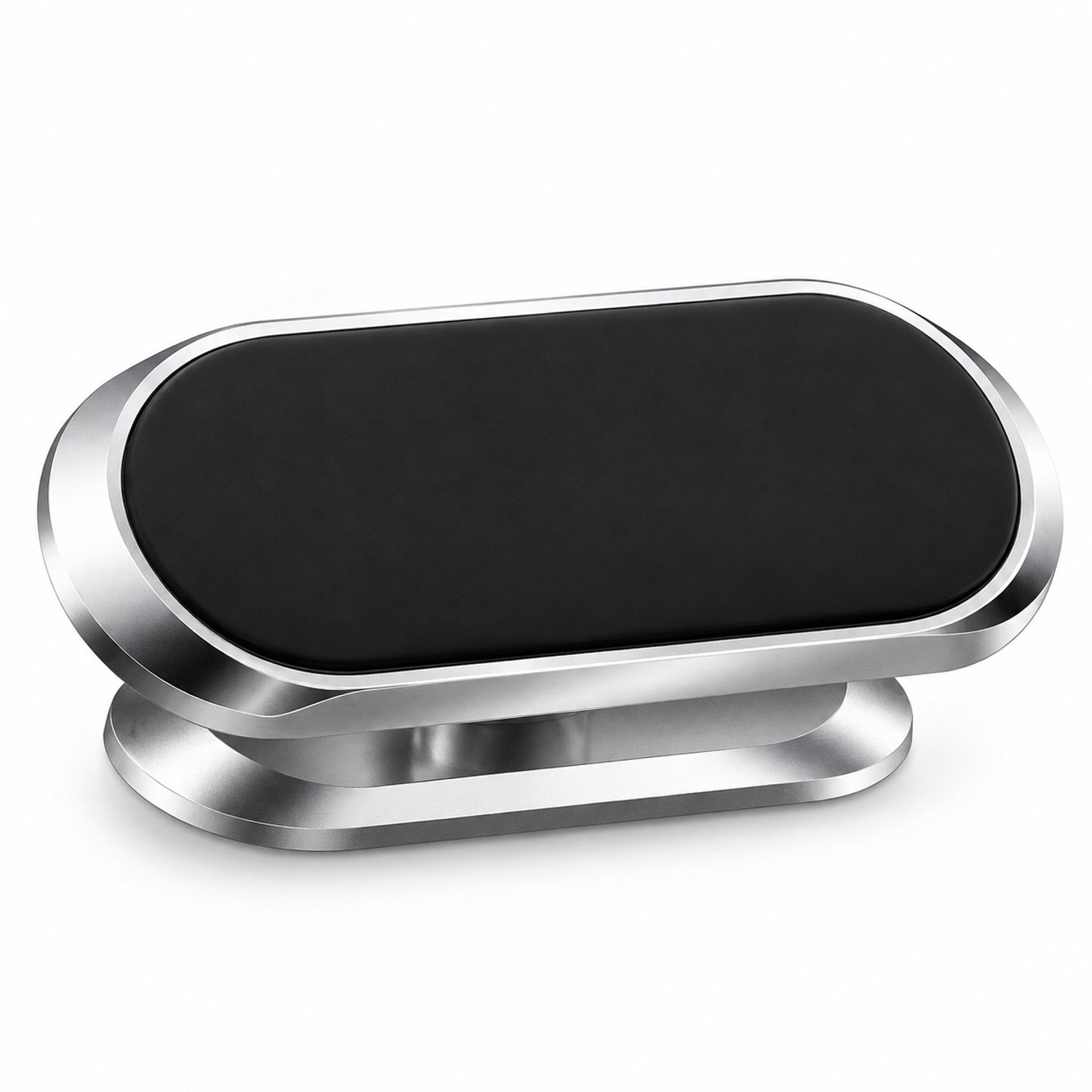 Telefoonhouders auto: magnetische F16-telefoonhouder voor dashboardmontage, zilverkleurig, met kleefbevestiging en kleurendoos