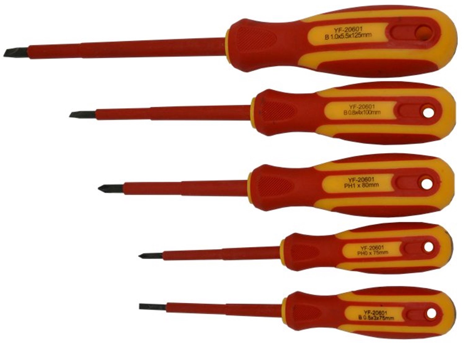 Professionele 5-delige set elektrische schroevendraaiers tot 1000V