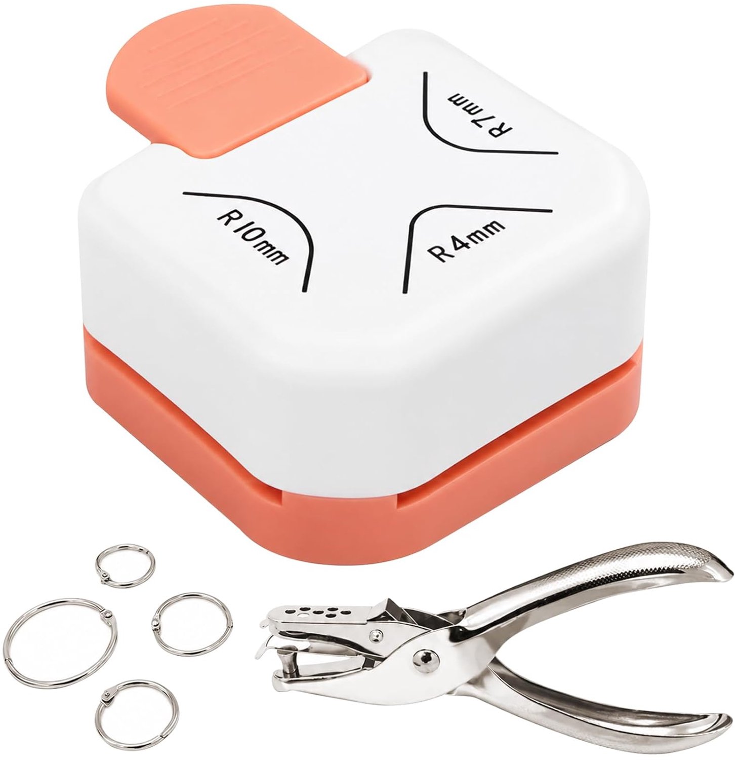3-in-1 creatieve ponsen voor ronde hoeken, papierprojecten, scrapbooking, kaarten maken en meer