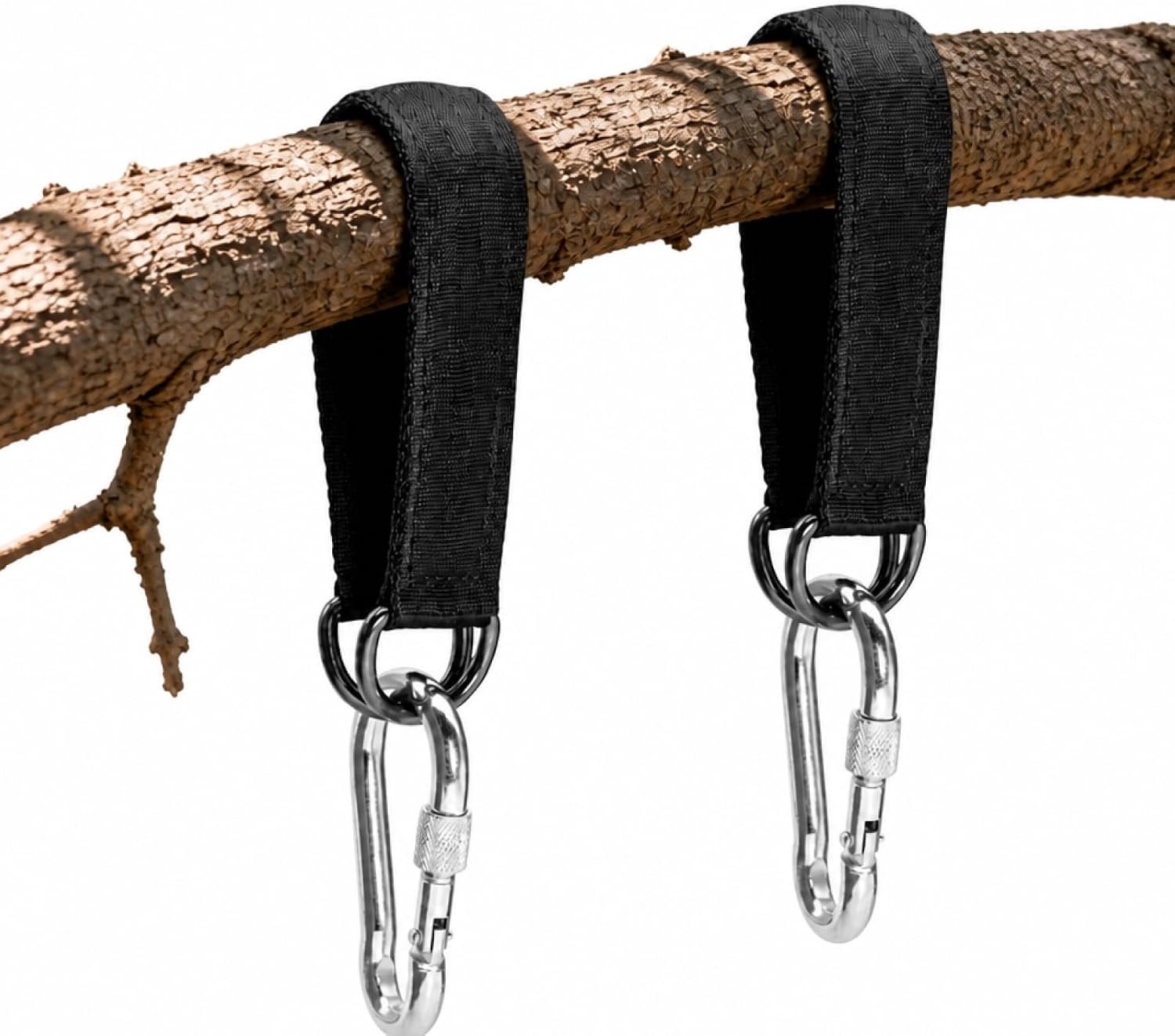 2 stuks schommelbevestiging, hangmatbevestiging, nylon riem, karabijnhaak - ShopVlot