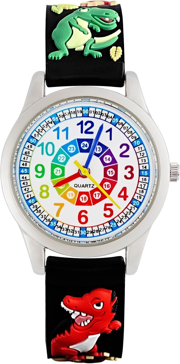 Analoge Quartz Horloge voor Kinderen 3-10 Jaar - Educatief - Uniek Design - Leer Klok Kijken - ShopVlot