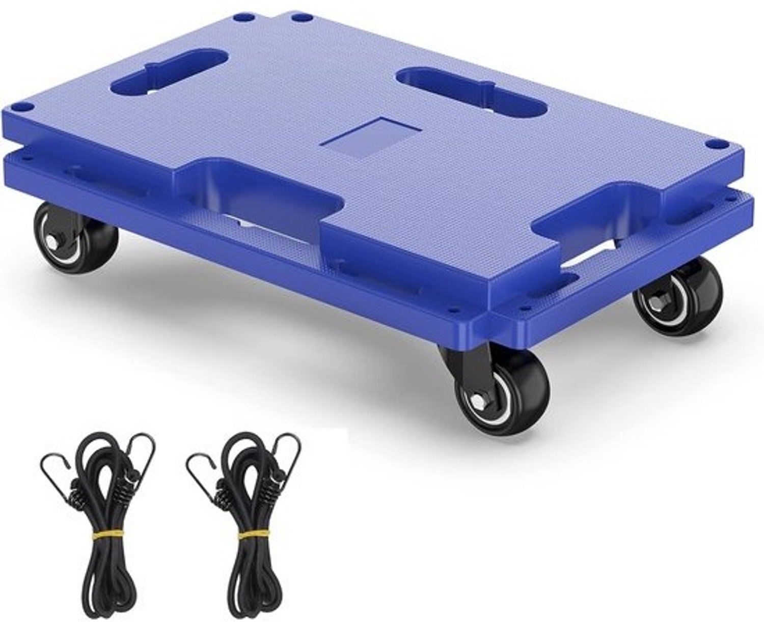 Mobiele dolly - Verhuiswagen - 4 wielen - Voor het verplaatsen van zware meubels - Dubbele kogellagerwielen - 200 kg capaciteit - Blauw