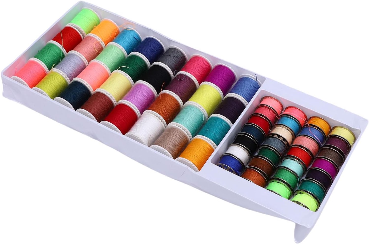 Annadue Polyester Naaiset, 60 Voorgewonden Spoelen Multi Kleuren, voor